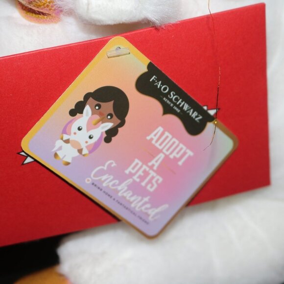 F.A.O Schwartz unicorn Pegasus Adopt a pets Enchanted new with tags - Picture 5 of 6